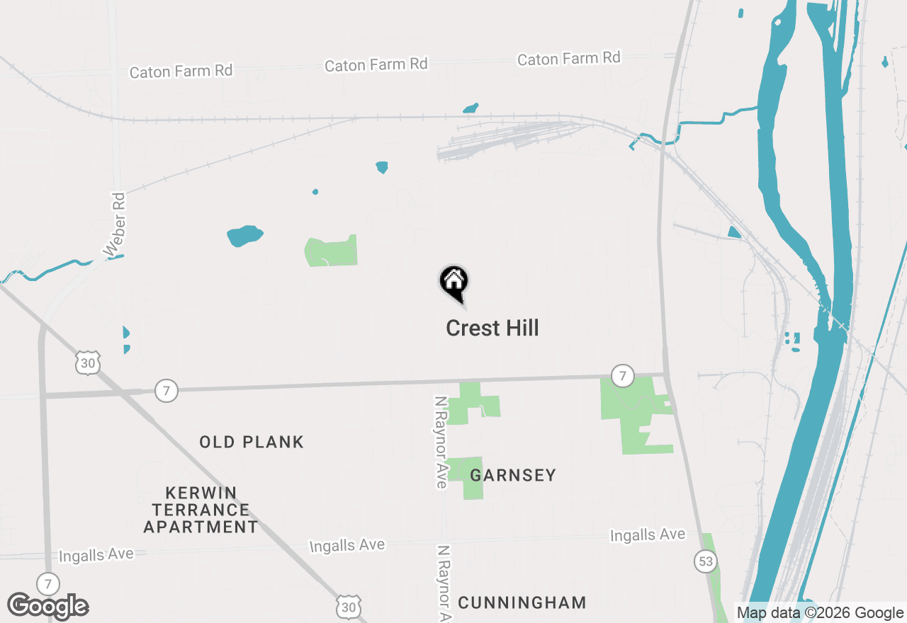 Map of 1719 Kelly Avenue, Crest Hill, IL 60403
