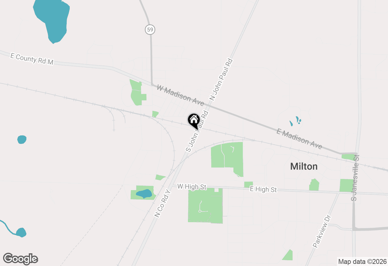 Map of 305 S John Paul Road, Milton, WI 53563