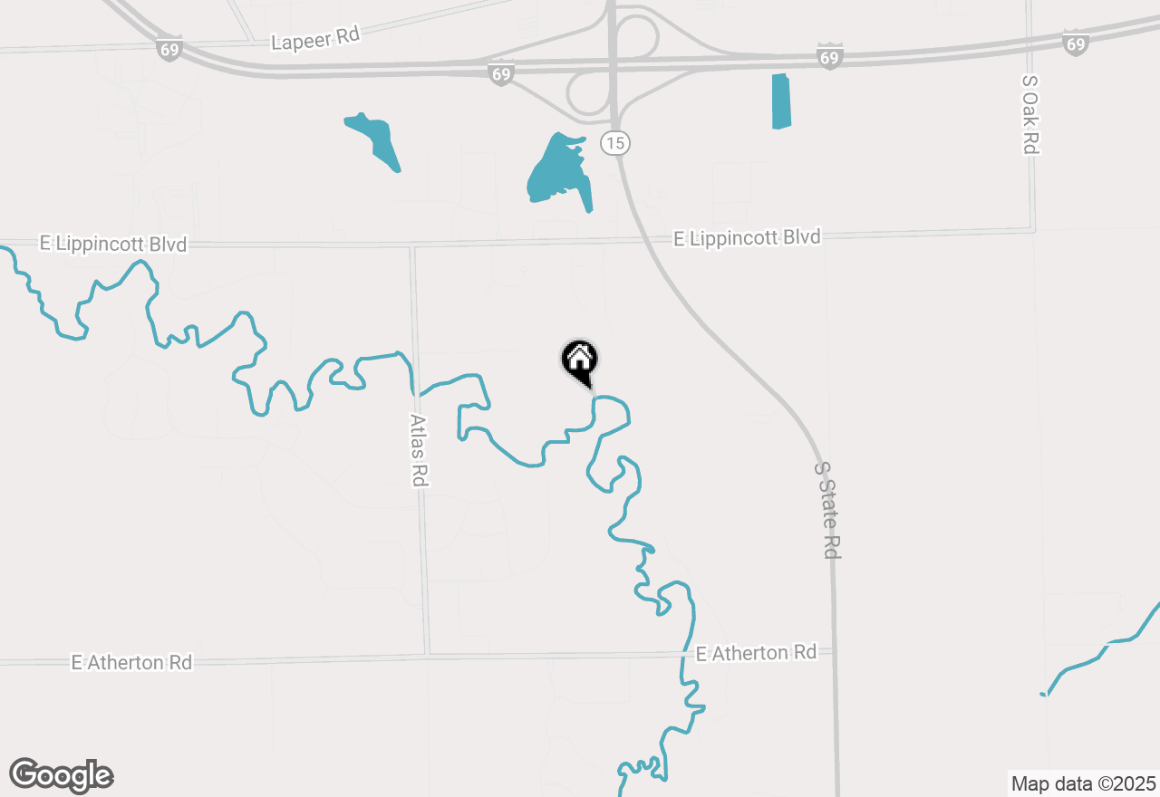 Map of 9512 E Lippincott Boulevard, Davison, MI 48423