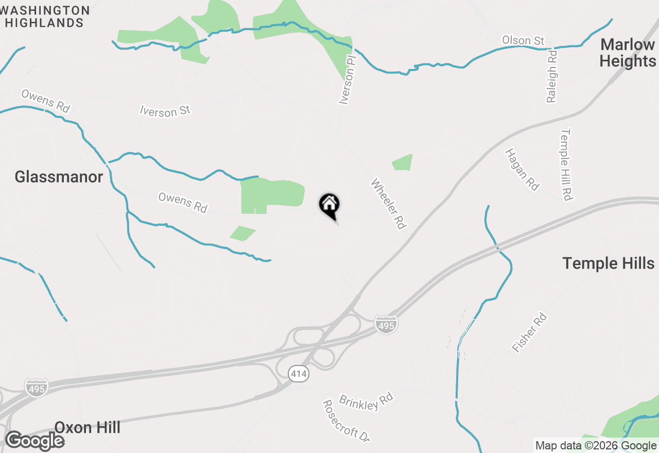 Map of 5400 Virginia Court, Oxon Hill, MD 20745