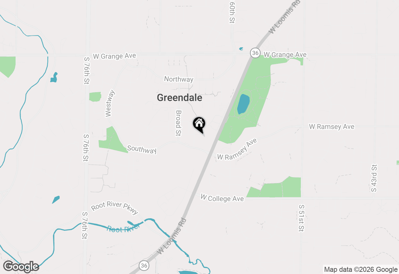 Map of 6305 Catalpa St, Greendale, WI 53129