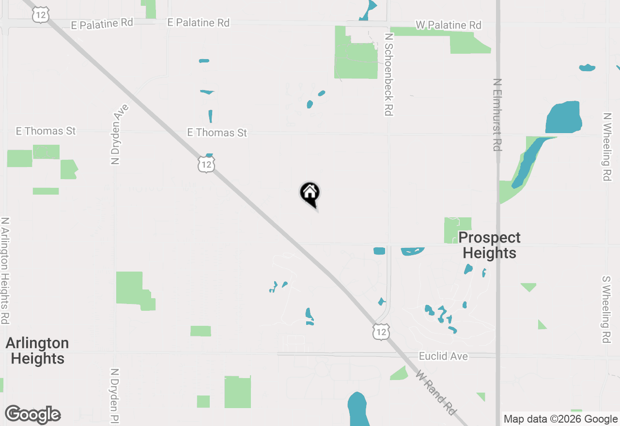 Map of 1110 N Dale Avenue #1K, Arlington Heights, IL 60004