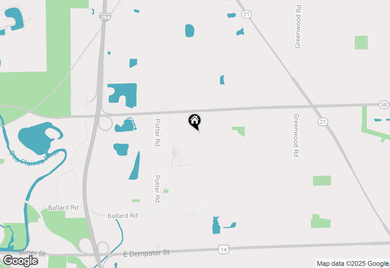 Map of 9461 Dee Road, Des Plaines, IL 60016