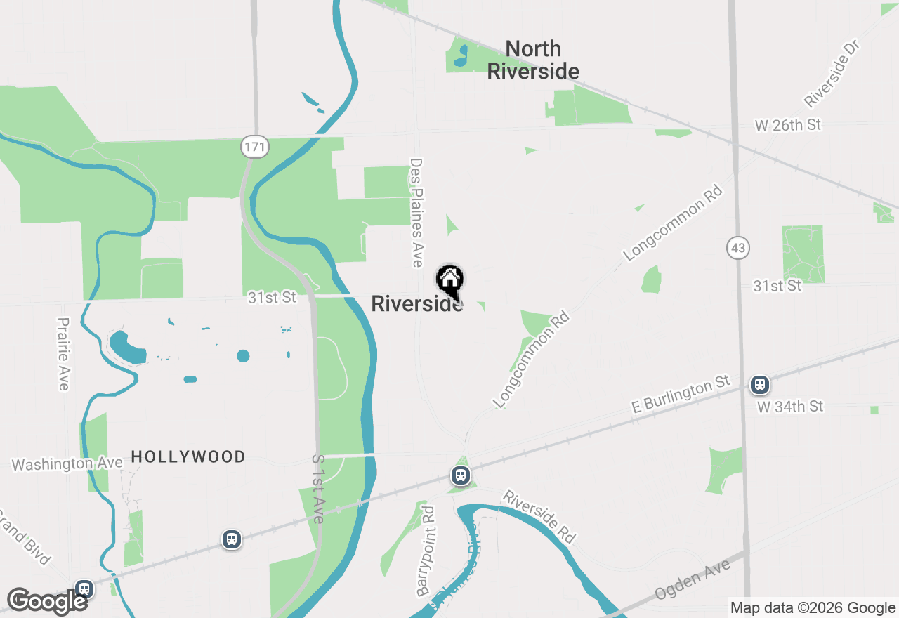 Map of 220 Northwood Road, Riverside, IL 60546