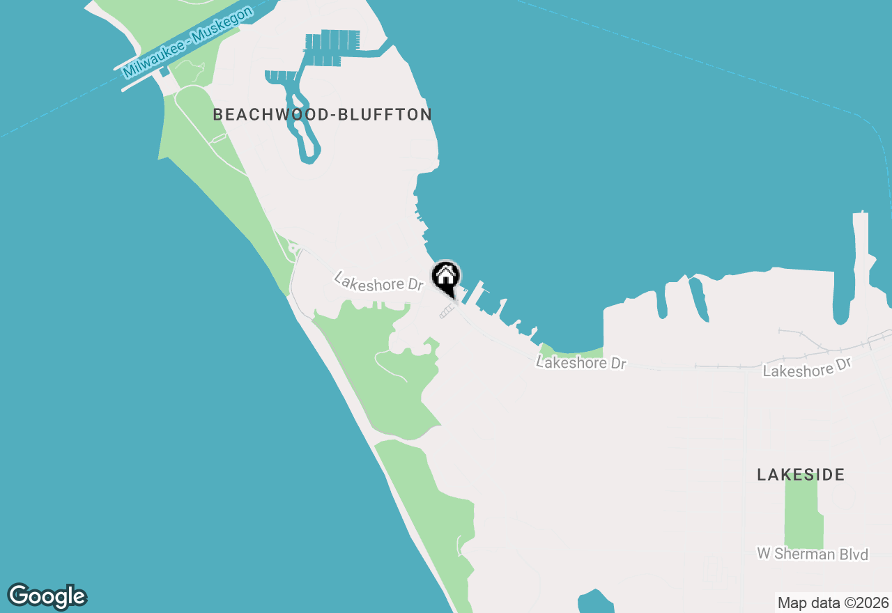 Map of 3135 Lakeshore Drive, Muskegon, MI 49441