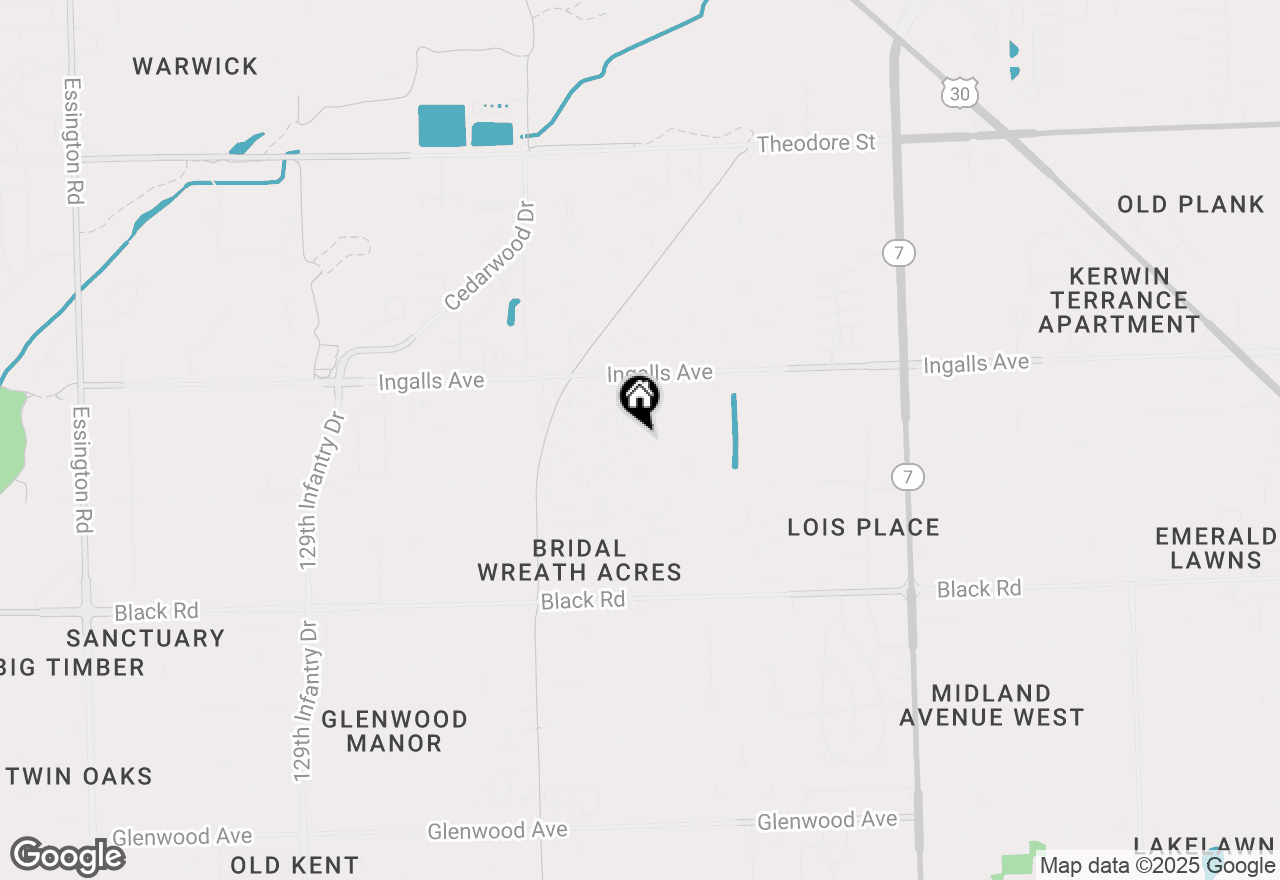 Map of 1016 Pearson Drive, Joliet, IL 60435