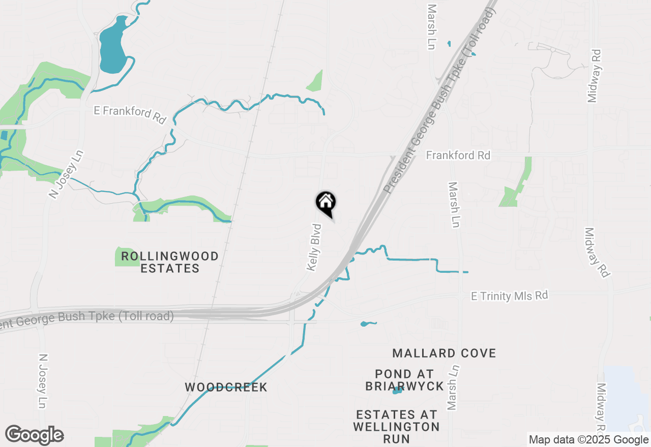 Map of 2778 Harbinger Lane, Dallas, TX 75287