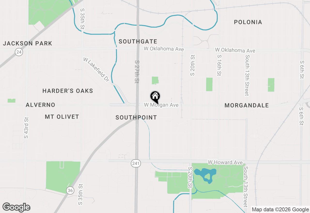 Map of 2415 W Morgan Ave, Milwaukee, WI 53221