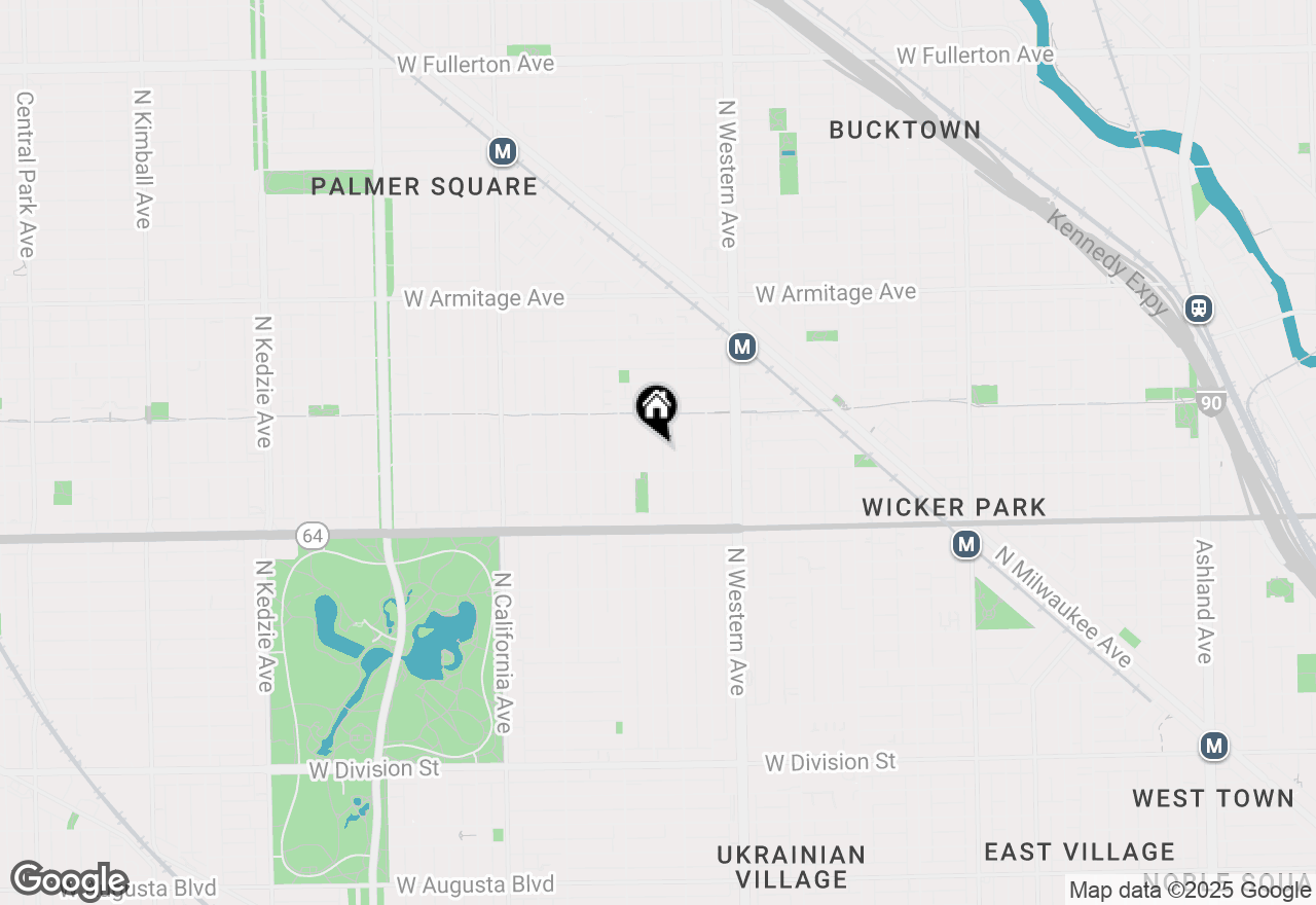 Map of 1719 N Maplewood Avenue #2, Chicago, IL 60647