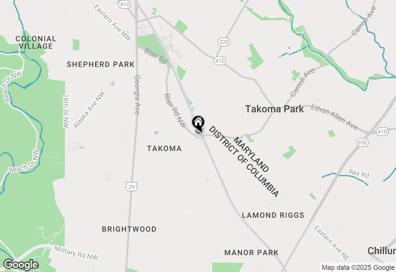 Map of 343 Cedar Street Nw #117, Washington, DC 20012