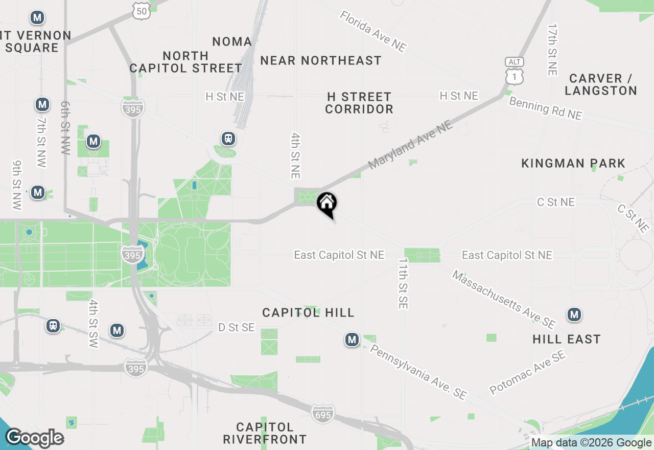 Map of 607 Constitution Avenue Ne, Washington, DC 20002