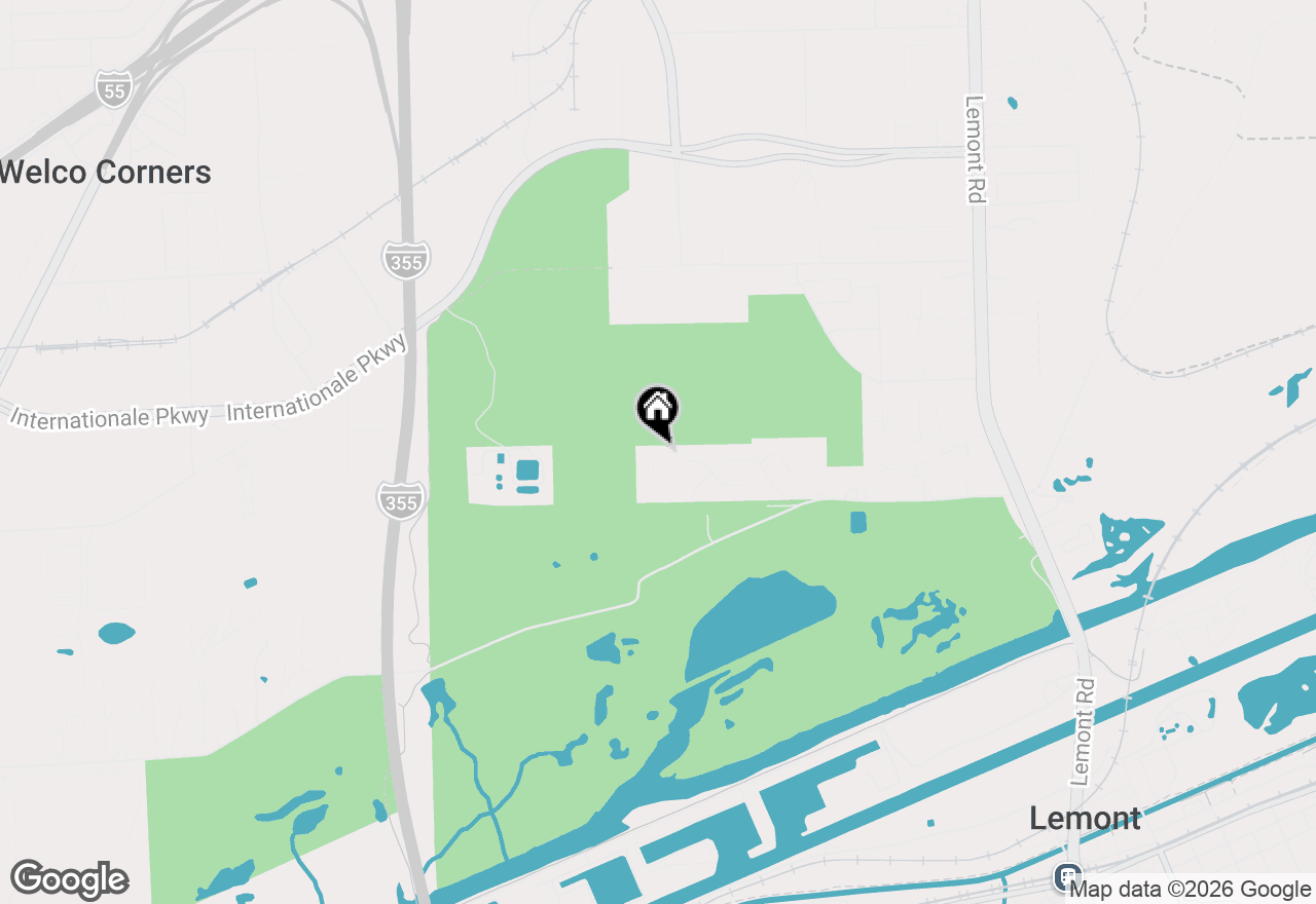 Map of 1532 Linden Circle, Lemont, IL 60439