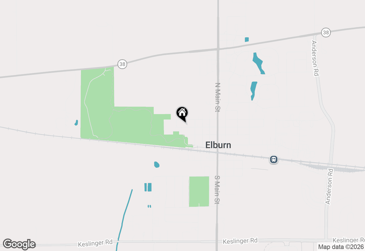 Map of (Address confidential), Elburn, Illinois 60119