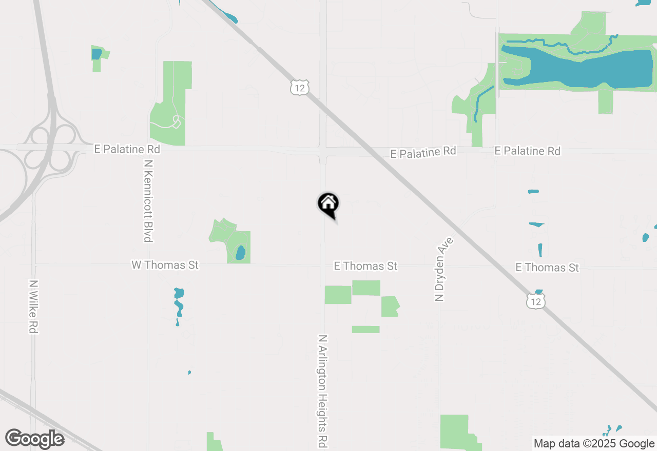 Map of 1605 N Arlington Heights Road #D, Arlington Heights, IL 60004