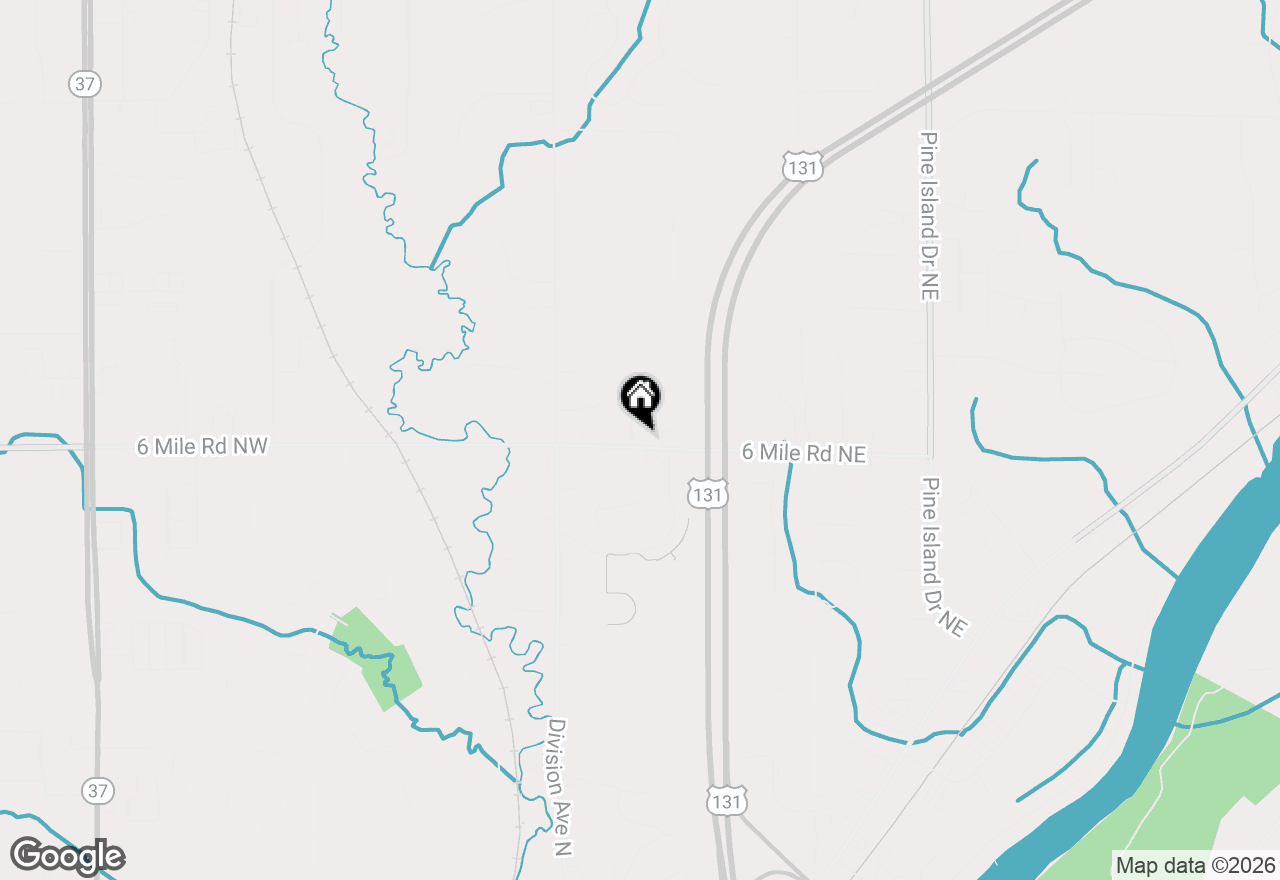 Map of 105 6 Mile Road Ne, Comstock Park, MI 49321