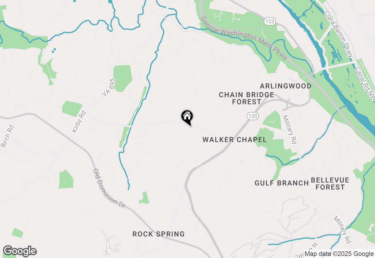 Map of 1622 Crescent Lane, Mclean, VA 22101