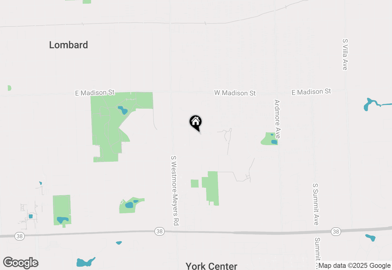 Map of 1102 E Cambria Lane, Lombard, IL 60148