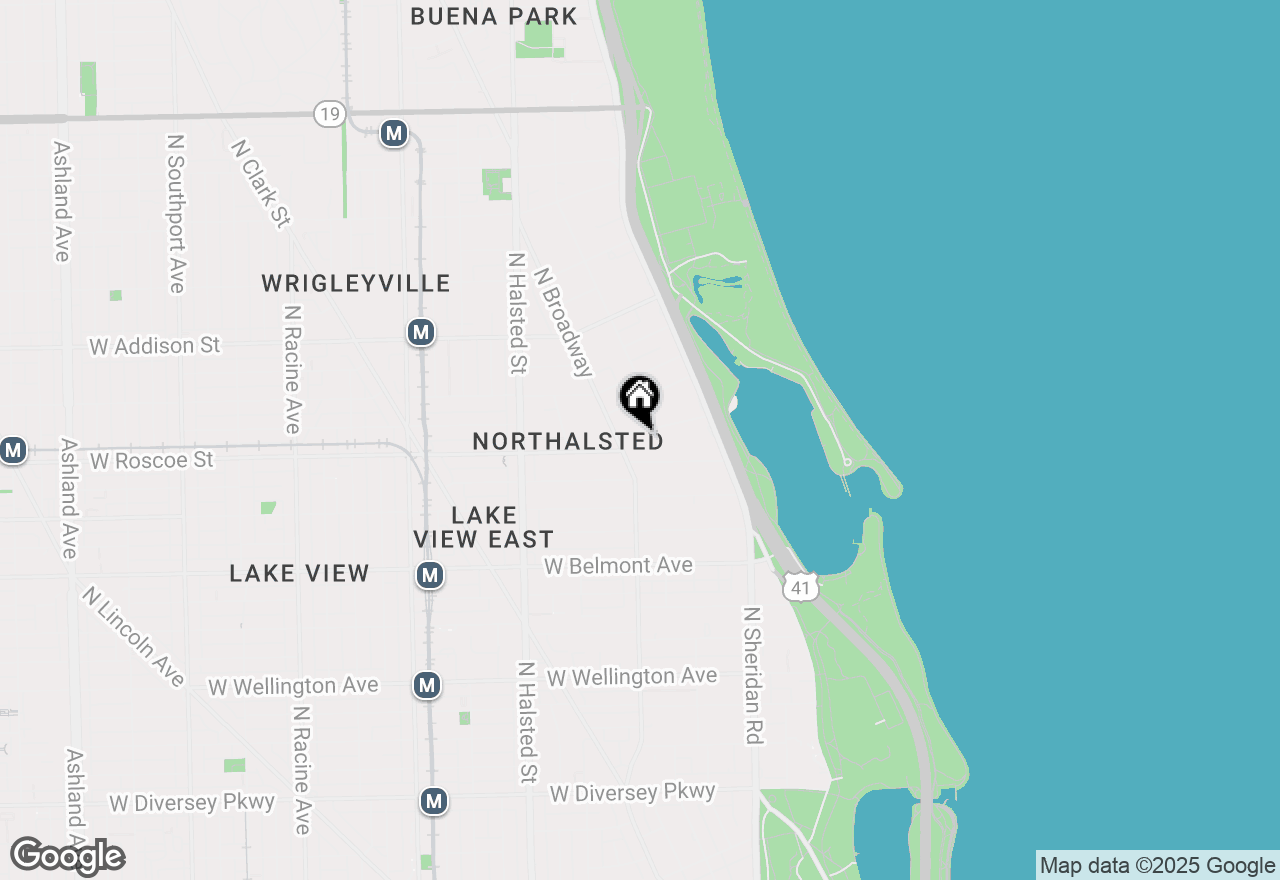 Map of 579 W Hawthorne Place, Chicago, IL 60657