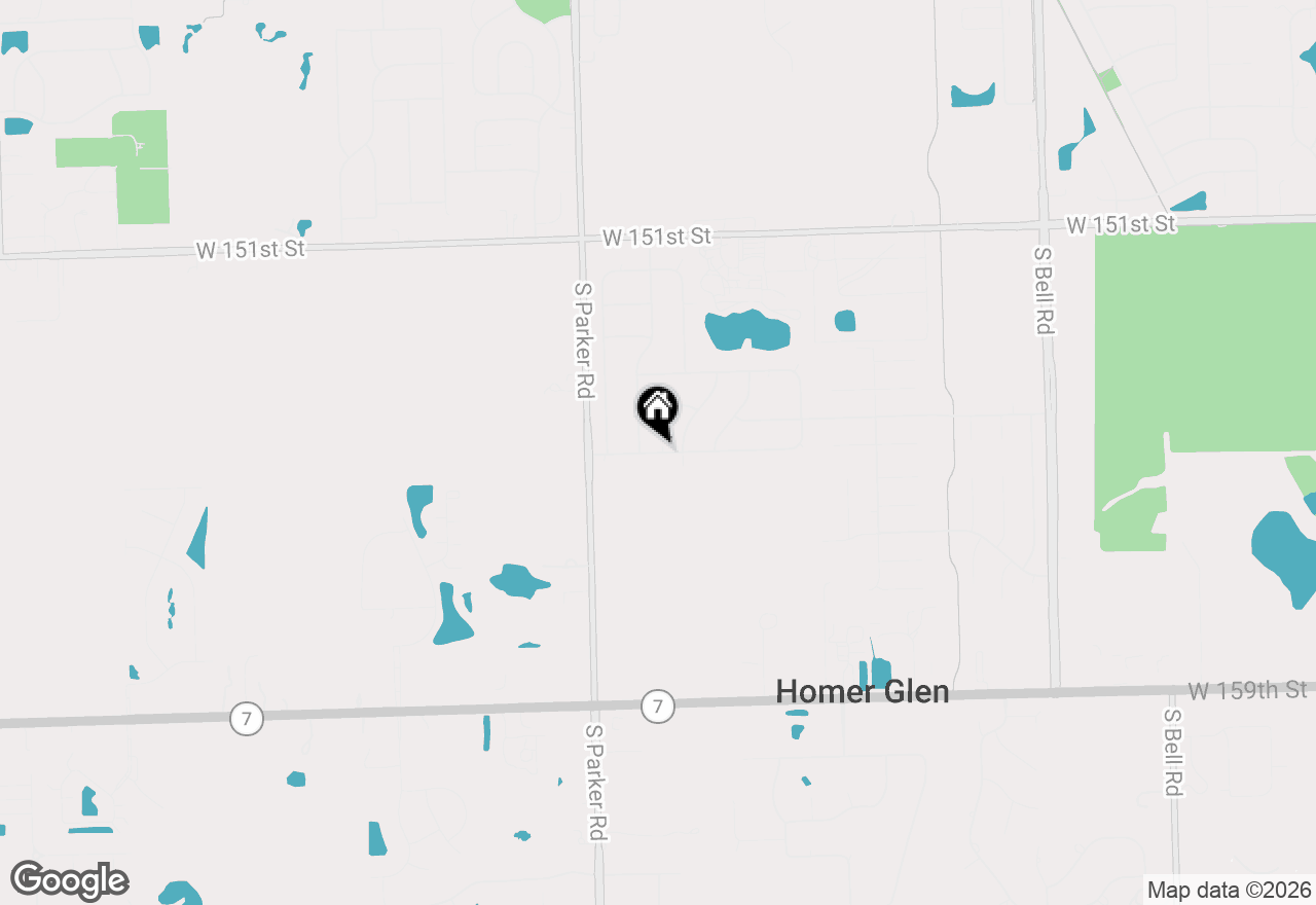 Map of 13456 Maverick Trail, Homer Glen, IL 60491