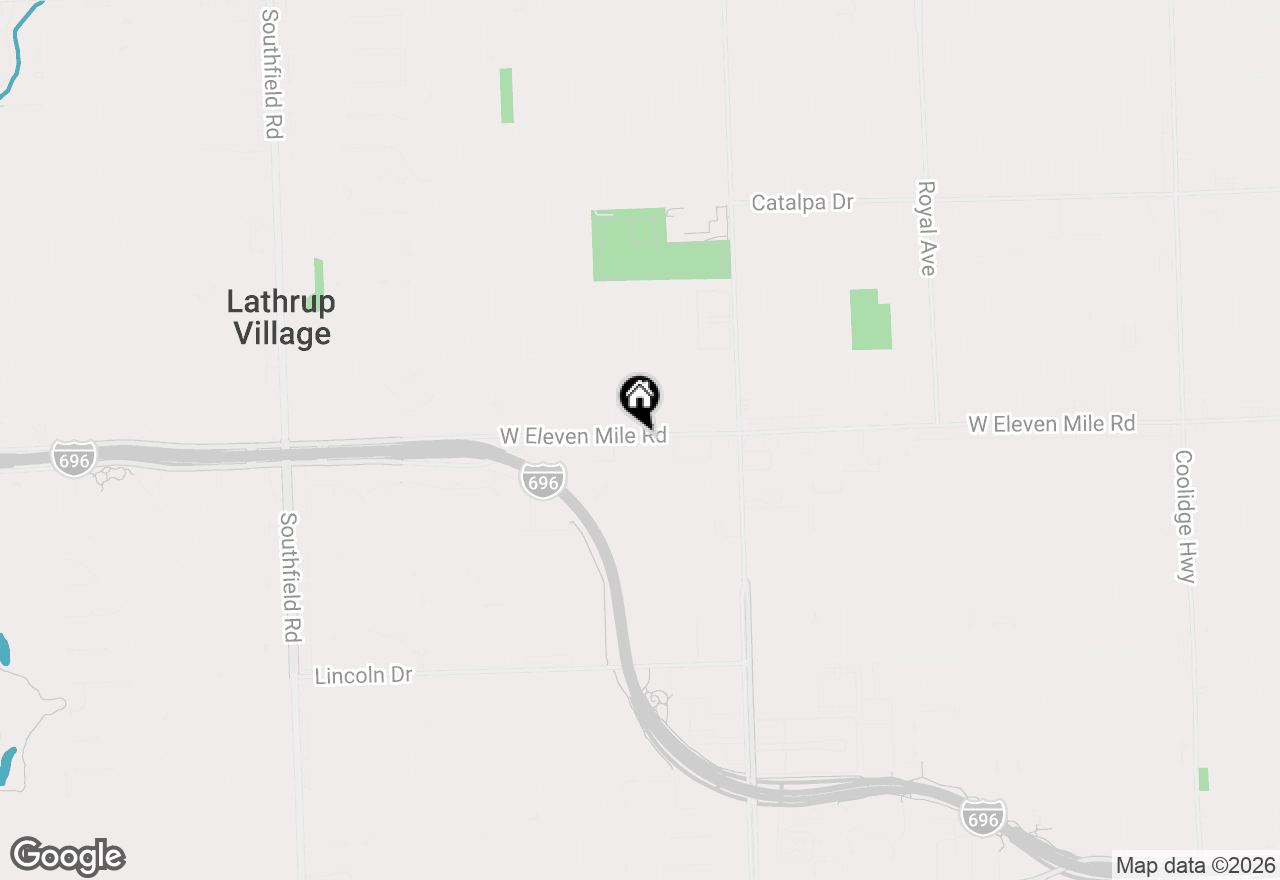 Map of 15999 W 11 Mile Road #20, Southfield, MI 48076