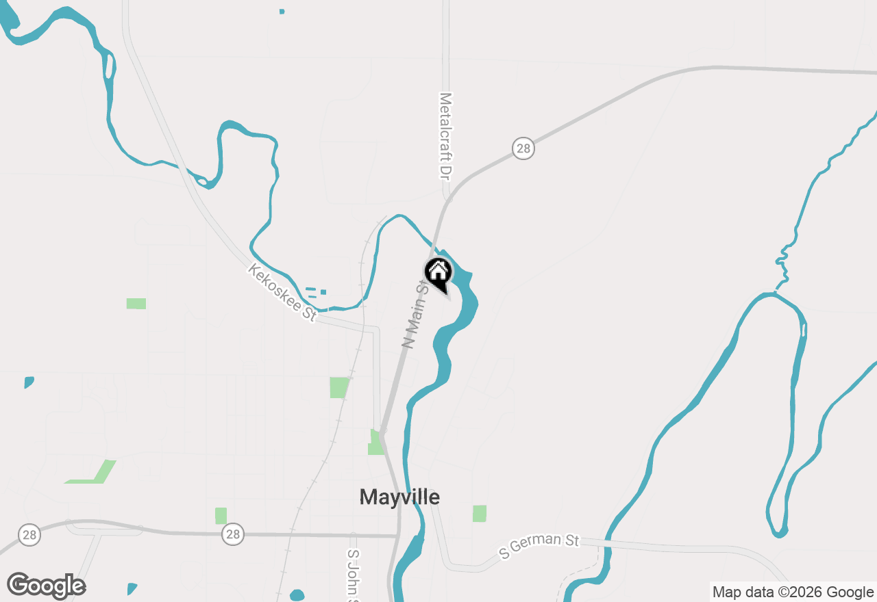 Map of 135 Riverview Heights, Mayville, WI 53050