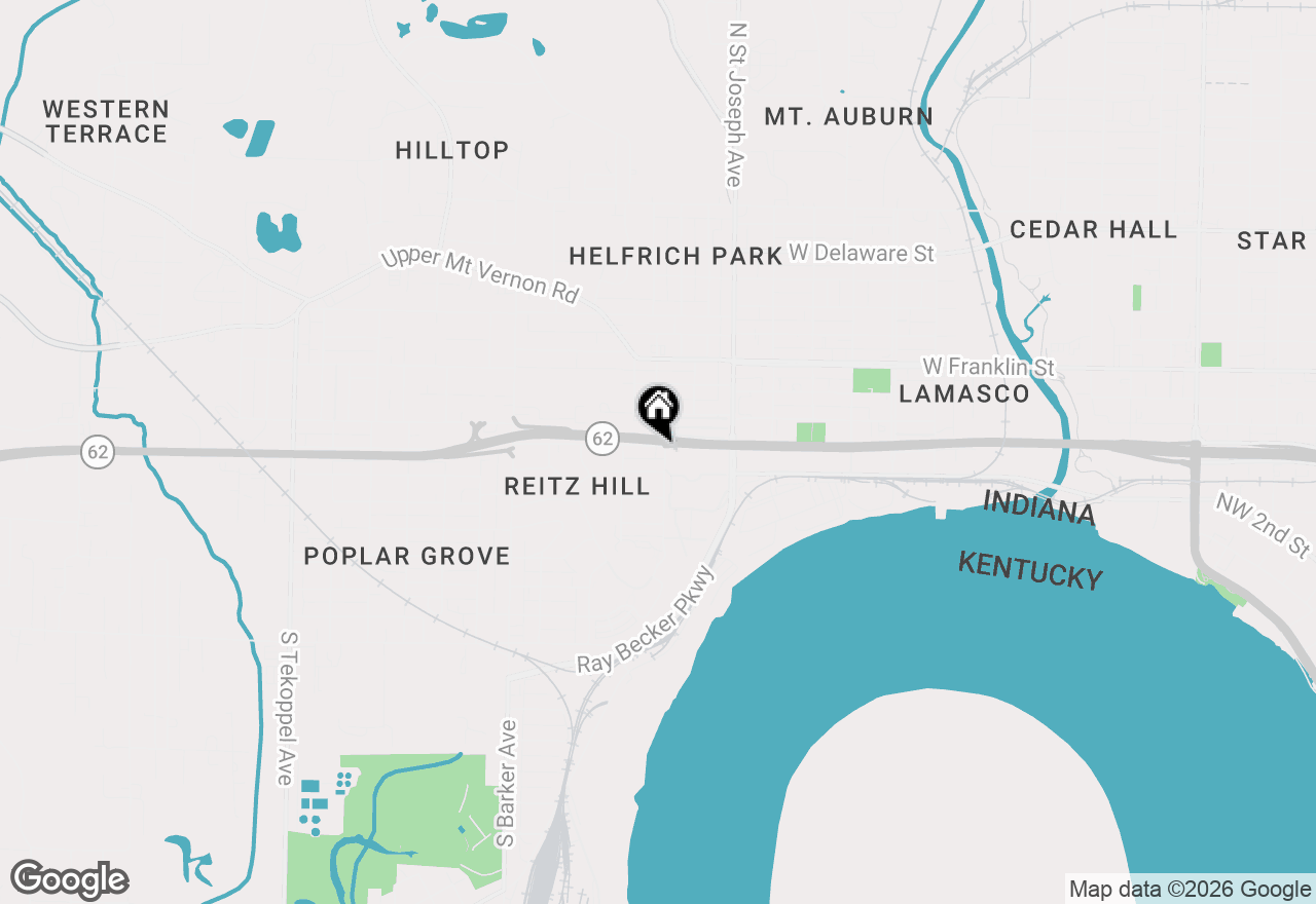 Map of 2602 Pennsylvania Street, Evansville, IN 47712