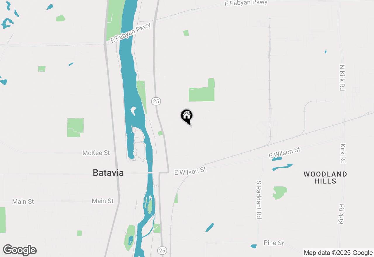 Map of 411 N Prairie Street, Batavia, IL 60510