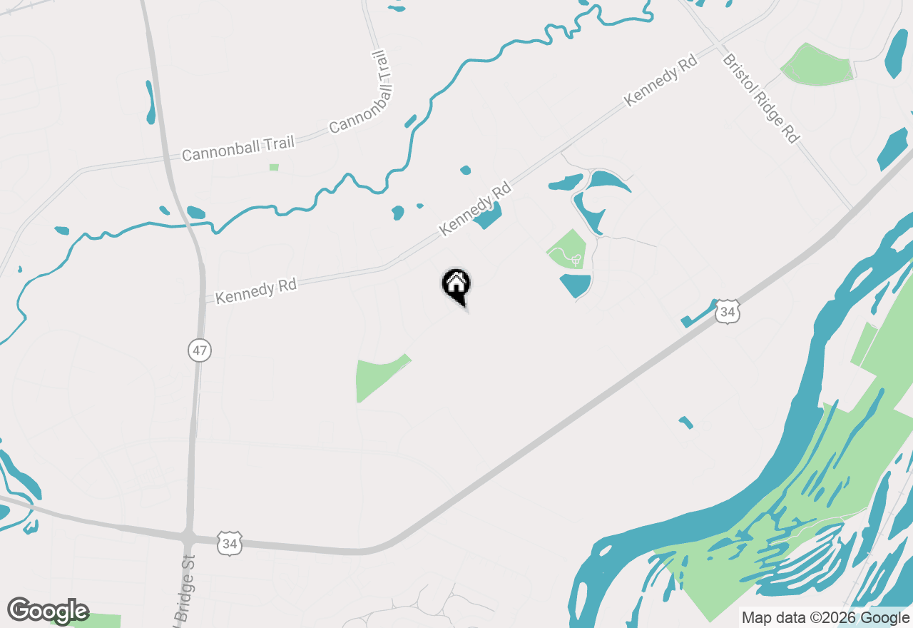 Map of 902 Hayden Drive, Yorkville, IL 60560