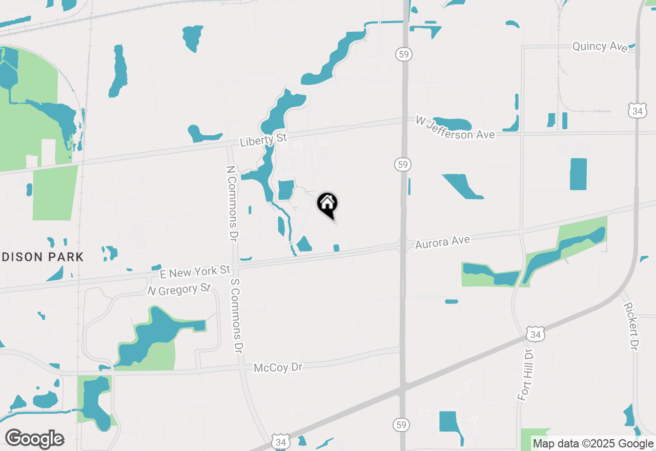 Map of 509 Plaza Place, Aurora, IL 60504