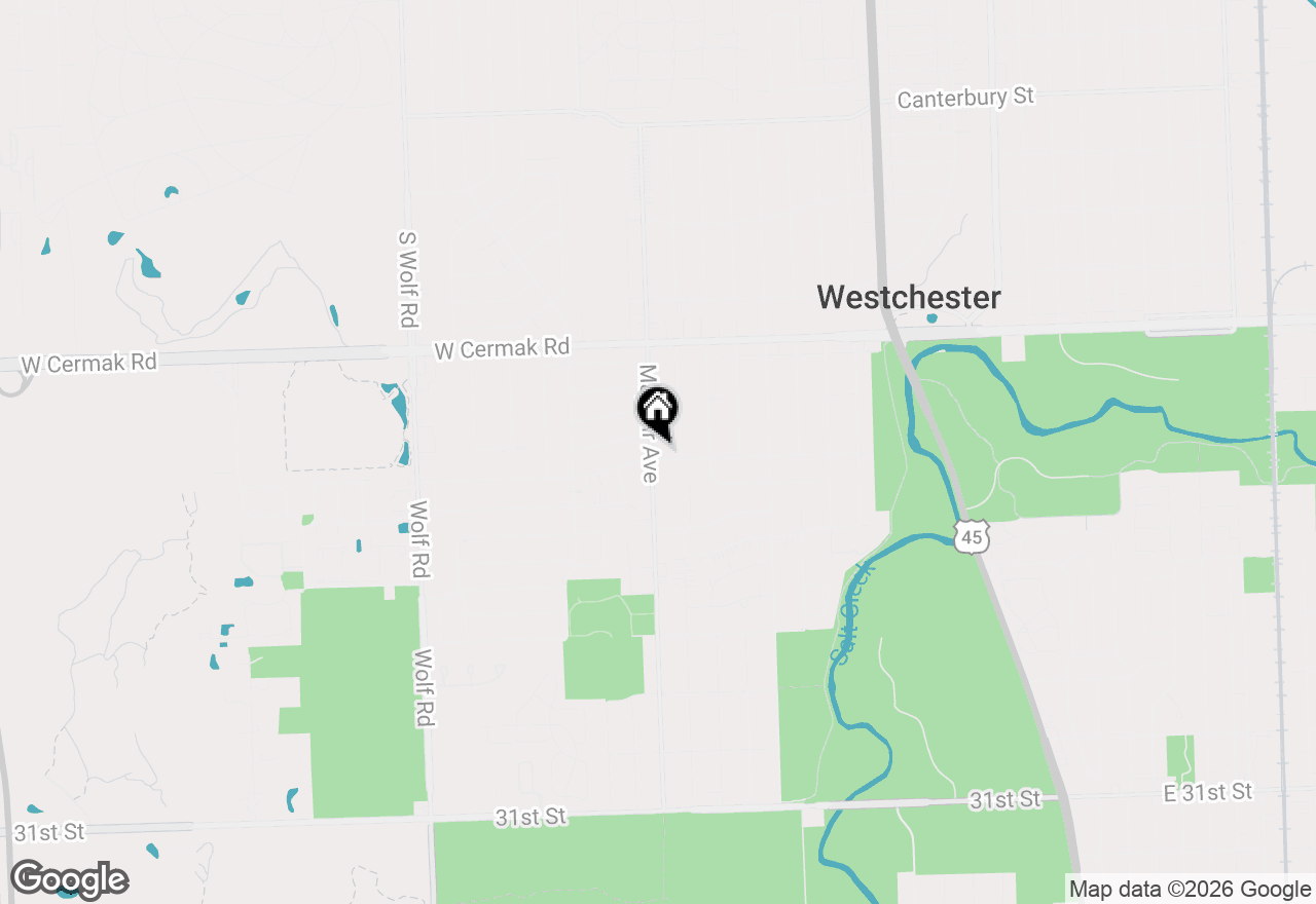 Map of 2341 Mayfair Avenue, Westchester, IL 60154