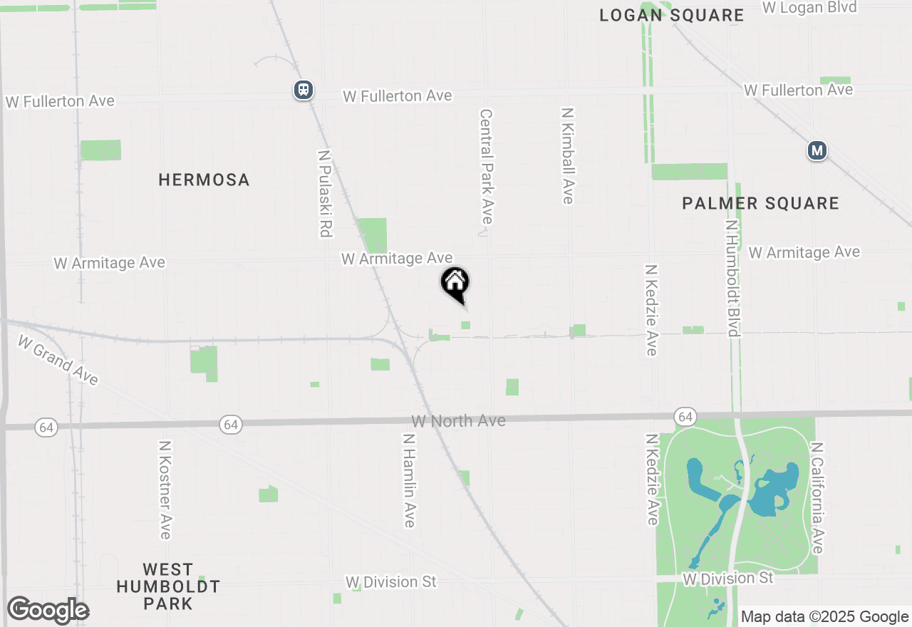 Map of 1837 N Lawndale Avenue, Chicago, IL 60647