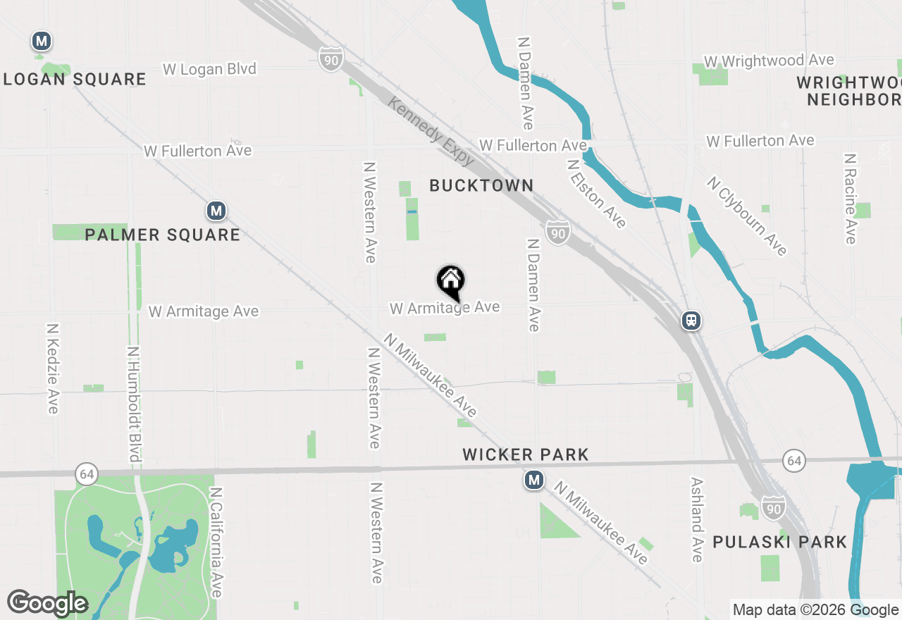 Map of 1948 N Leavitt Street, Chicago, IL 60647