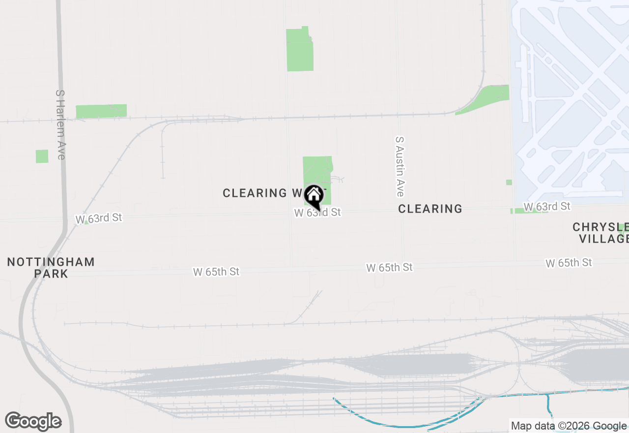 Map of 6303 W 63rd Street #3D, Chicago, IL 60638