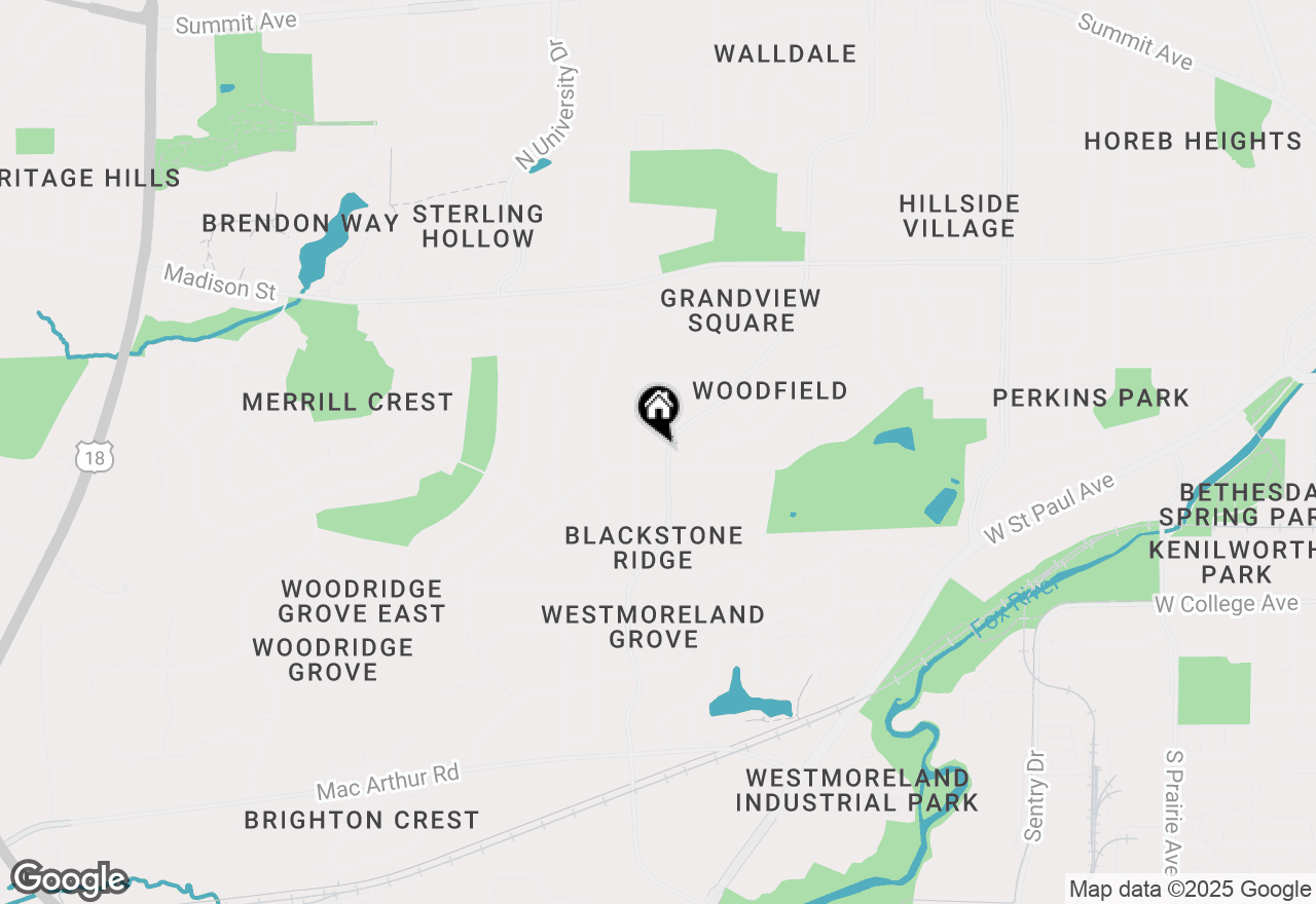 Map of 522 S Grandview Blvd, Waukesha, WI 53188