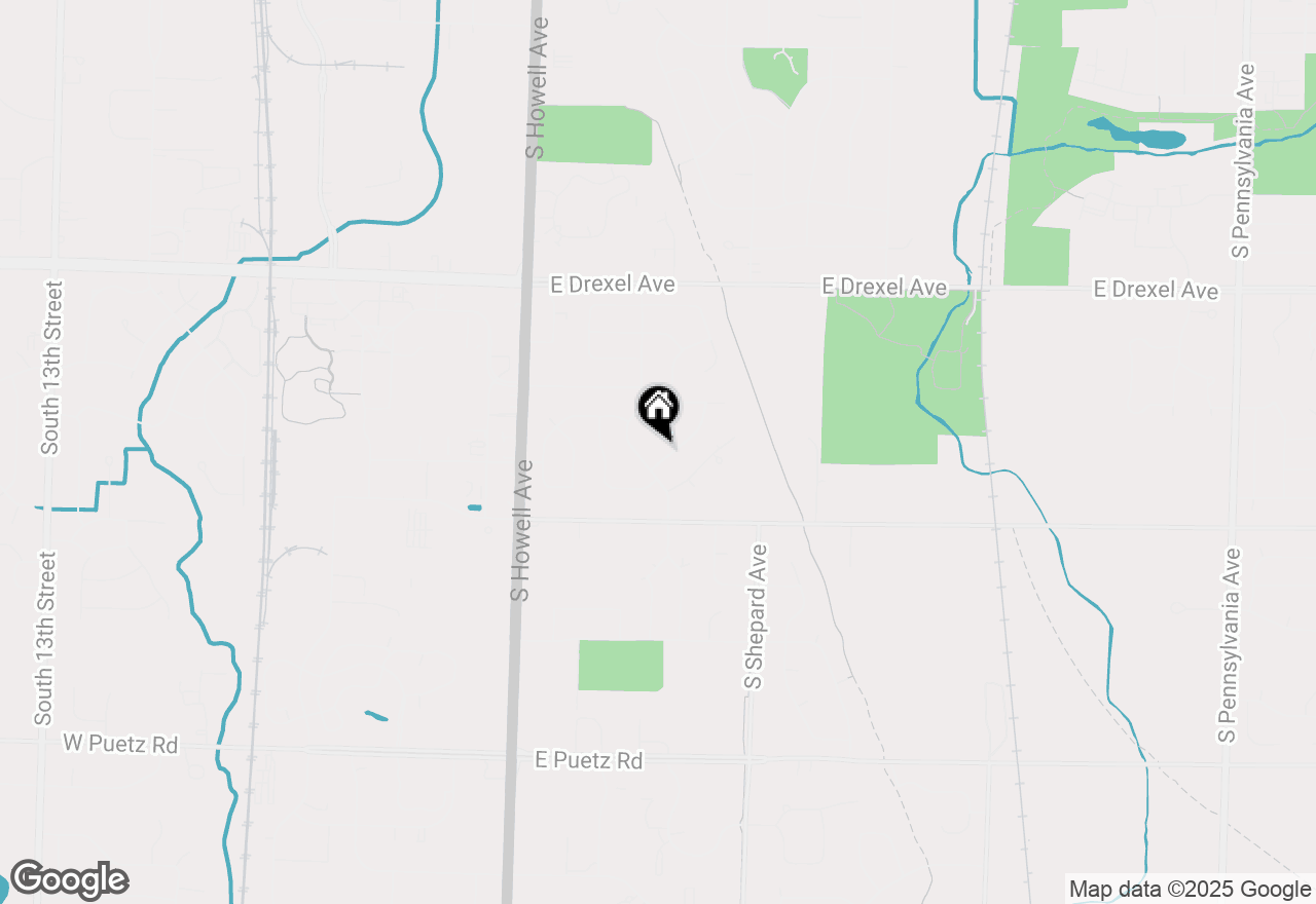 Map of 510 E Laverne Dr, Oak Creek, WI 53154