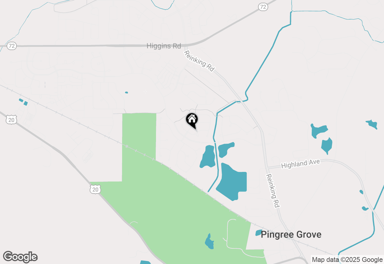 Map of 740 Glen Cove Lane, Pingree Grove, IL 60140