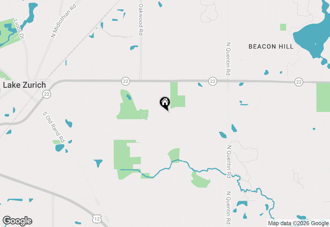 Map of 1100 Millbrook Drive, Lake Zurich, IL 60047