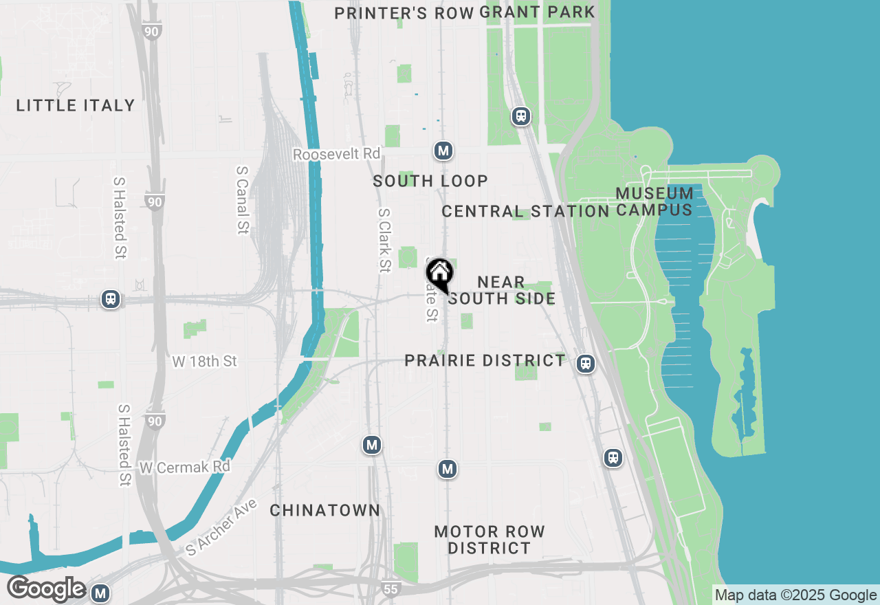 Map of 1545 S State Street #206, Chicago, IL 60605