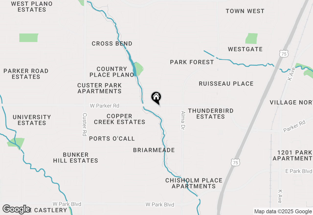 Map of 1401 Ginger Court, Plano, TX 75075