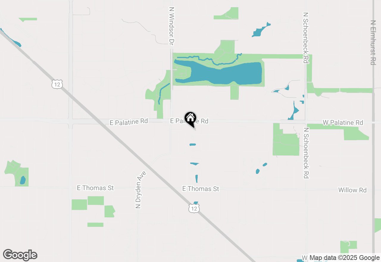 Map of 1808 N Normandy Court, Arlington Heights, IL 60004