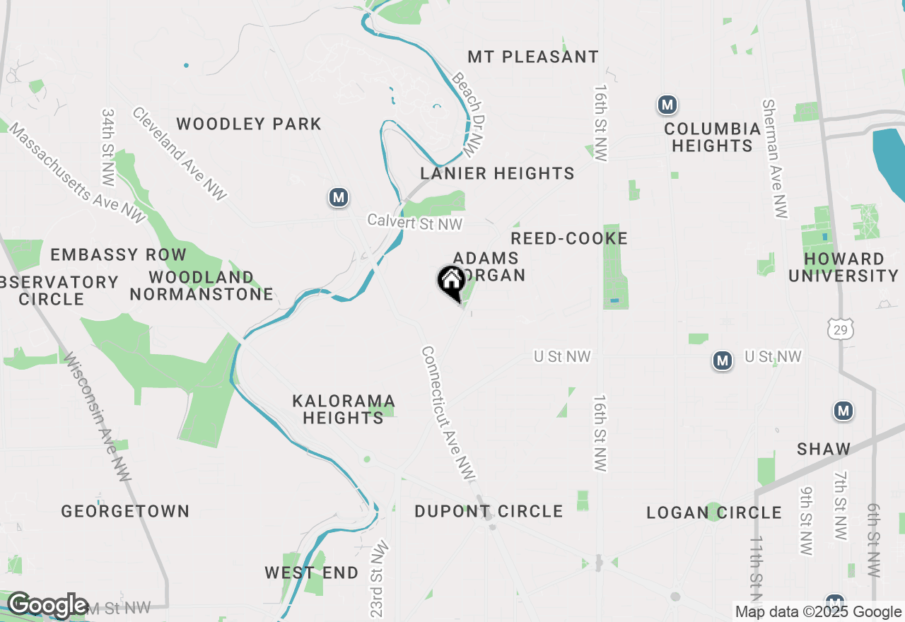 Map of 1910 Kalorama Road Nw #307, Washington, DC 20009