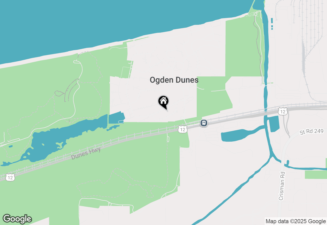 Map of 112 Diana Road, Ogden Dunes, IN 46368