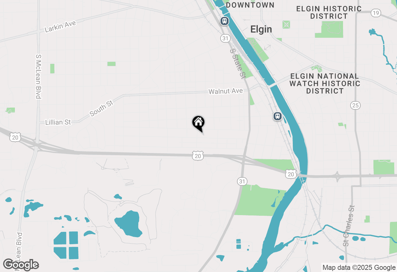 Map of 458 Morgan Street, Elgin, IL 60123