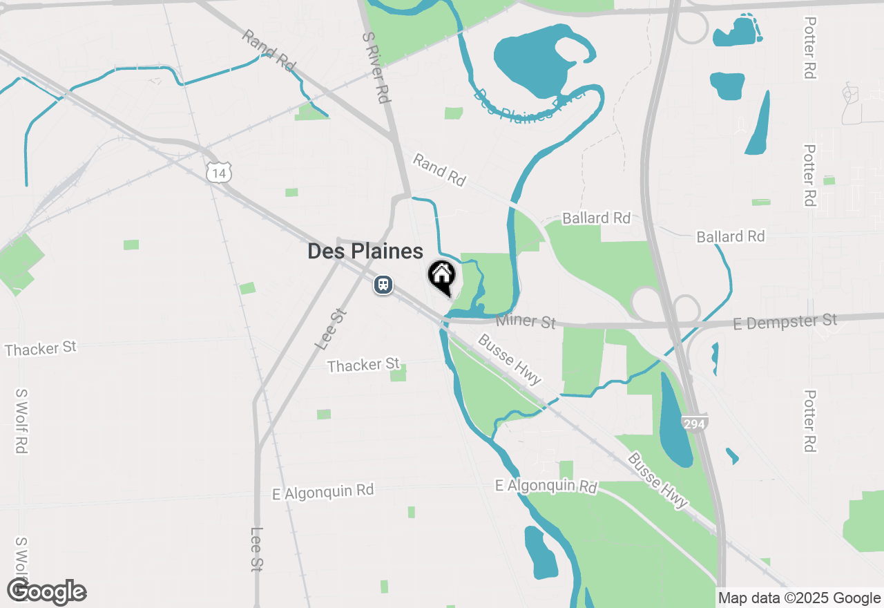 Map of 711 S River Road #609, Des Plaines, IL 60016