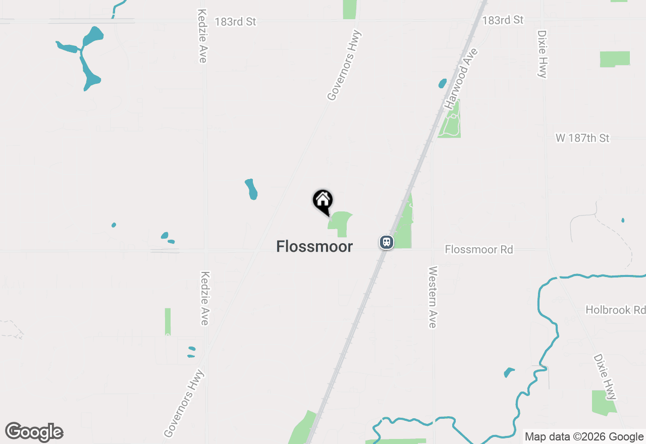 Map of 1002 Douglas Avenue, Flossmoor, IL 60422