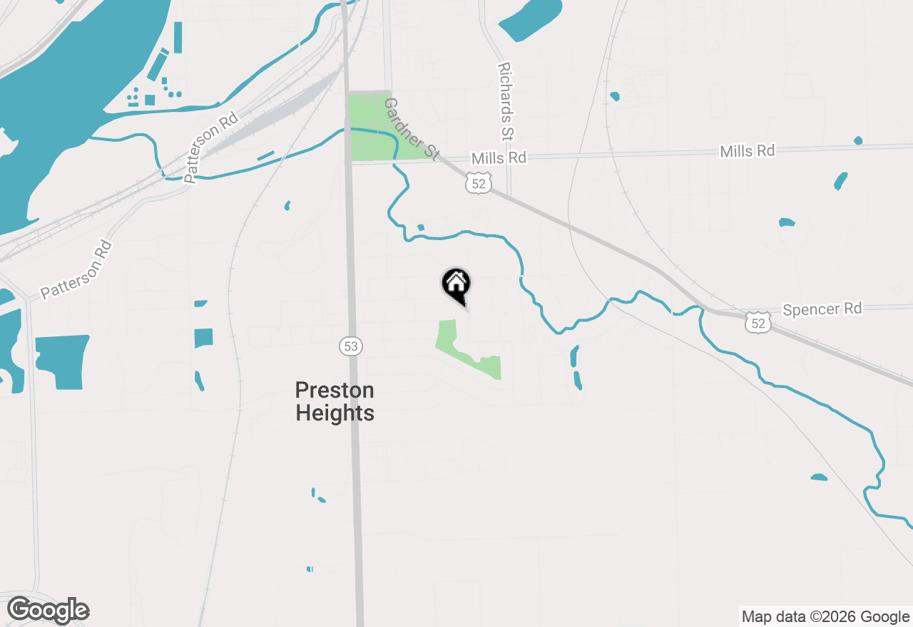 Map of 215 Hawthorne Circle, Joliet, IL 60433