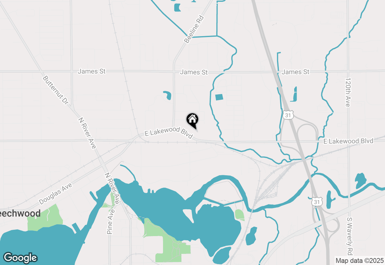 Map of 193 E Lakewood Boulevard, Holland, MI 49424