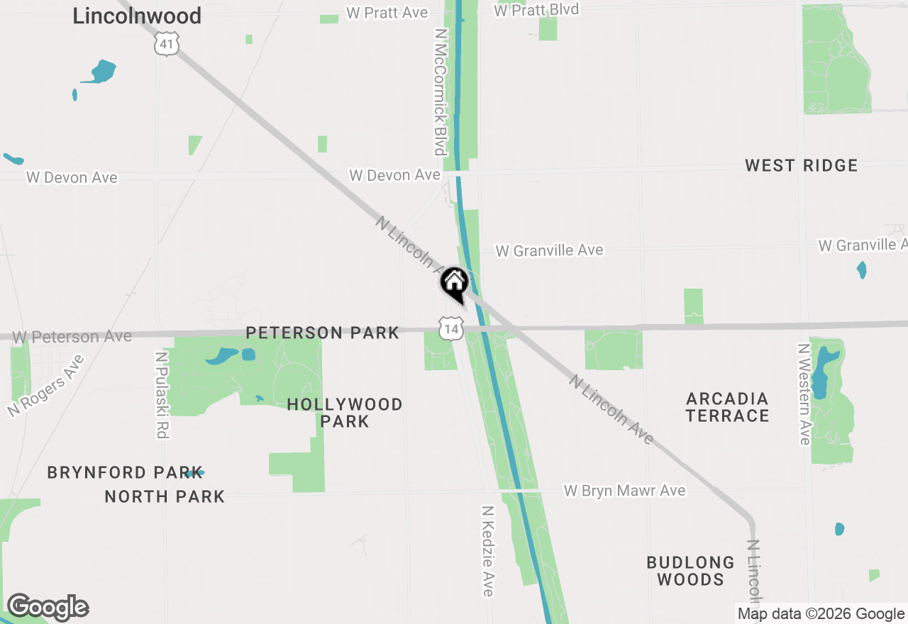 Map of 6027 N Jersey Avenue, Chicago, IL 60659