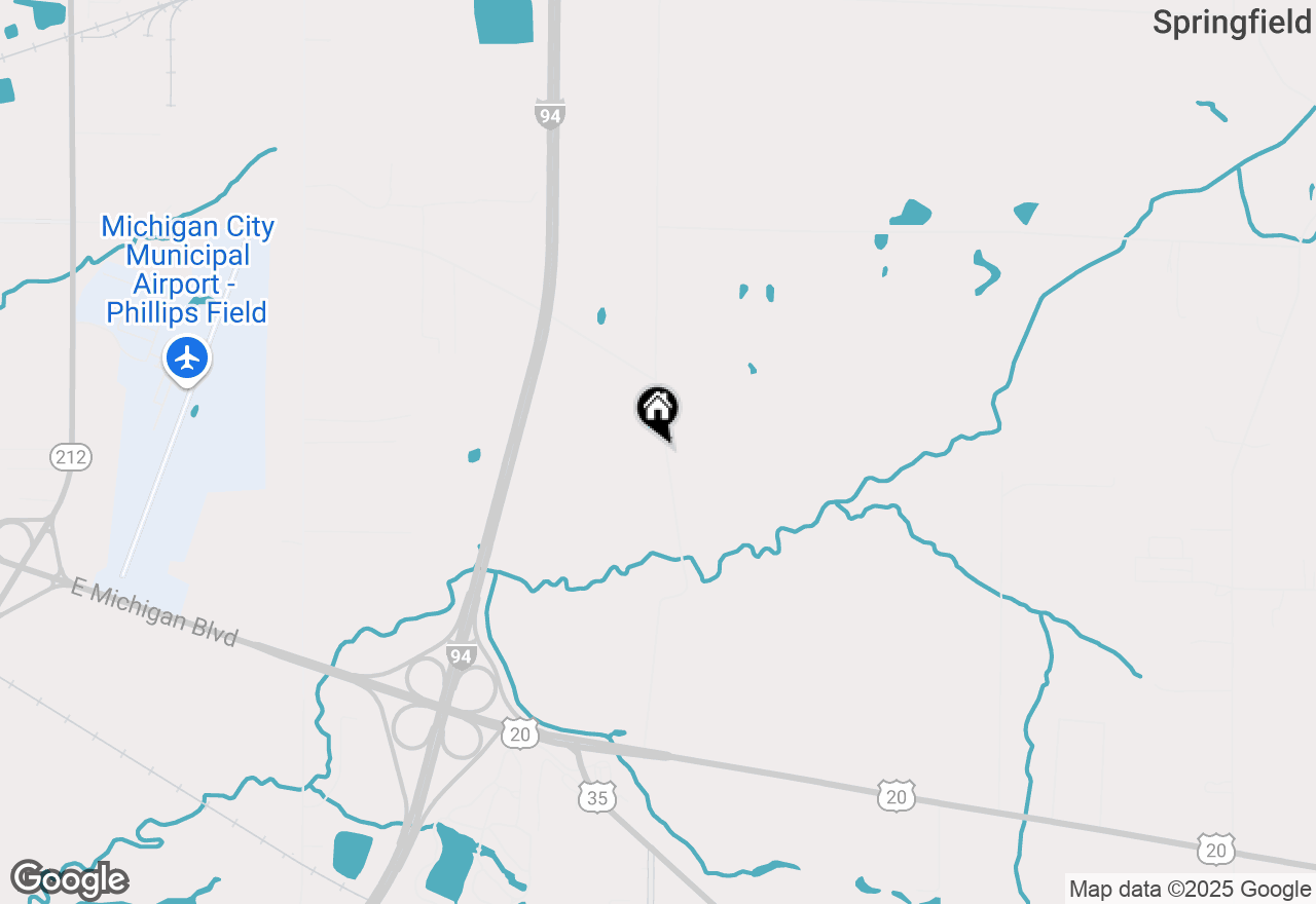 Map of 6606 N 525 West, Michigan City, IN 46360