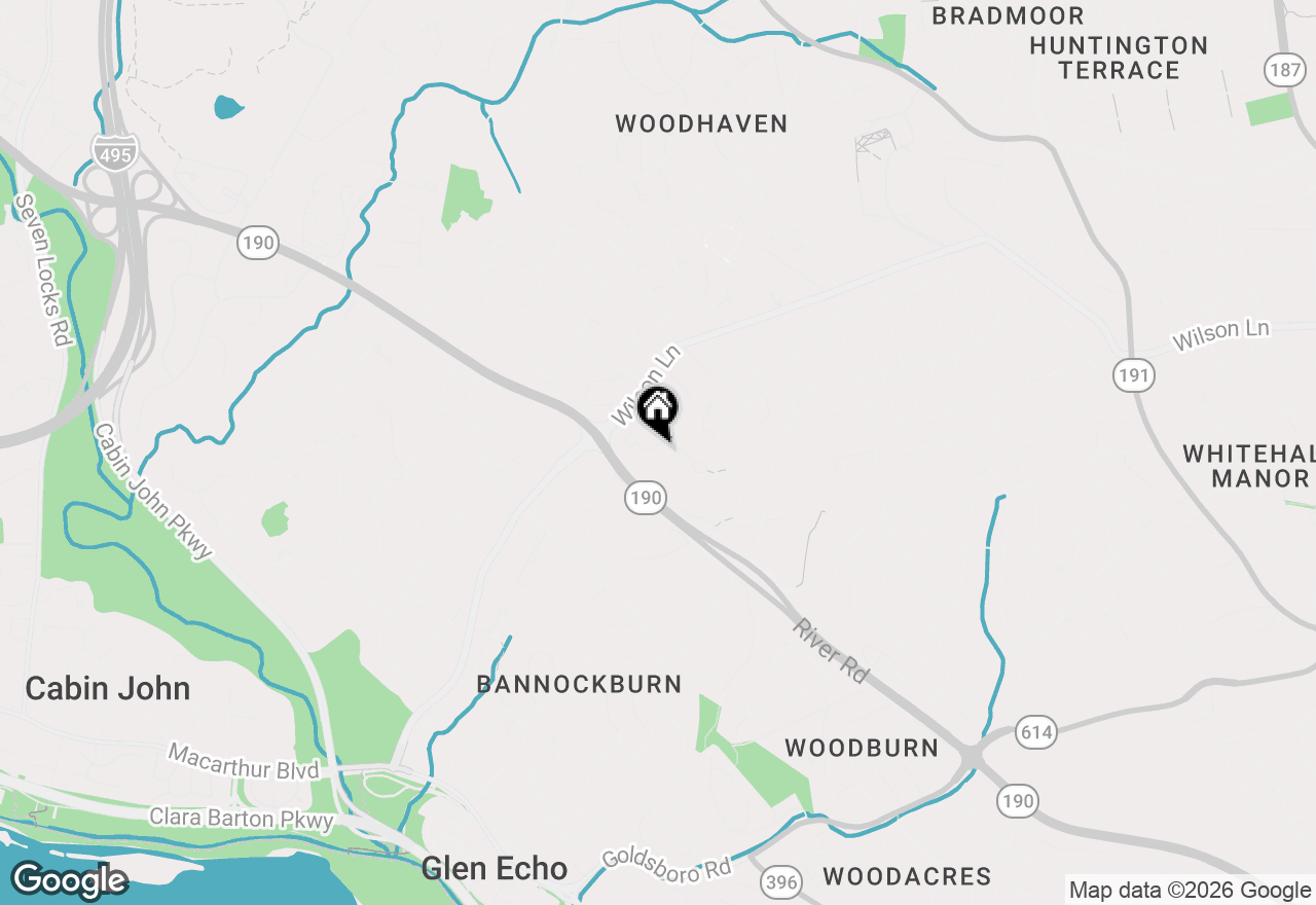 Map of 6704 Honesty Drive, Bethesda, MD 20817